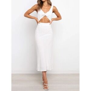 PETAL & PUP Apollo Dress White Size 2 Summer Beach Formal Party Cockatil Resort